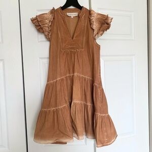 Love the Label Faded Ruffle Mini Dress NWOT